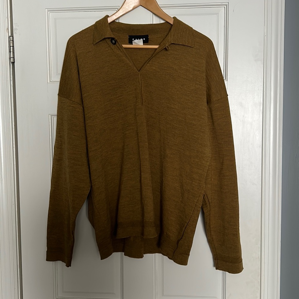 Men’s Falke Single-Button Collared Long sleeve Shirt